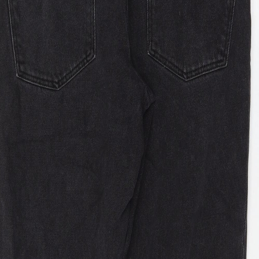ASOS Womens Black Cotton Mom Jeans Size 29 in L32 in Regular Zip