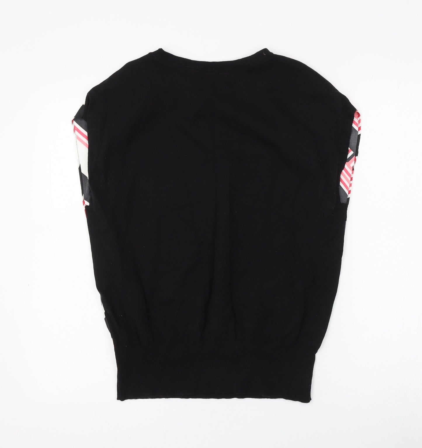 Principles Womens Multicoloured Geometric Polyester Basic Blouse Size 14 Round Neck