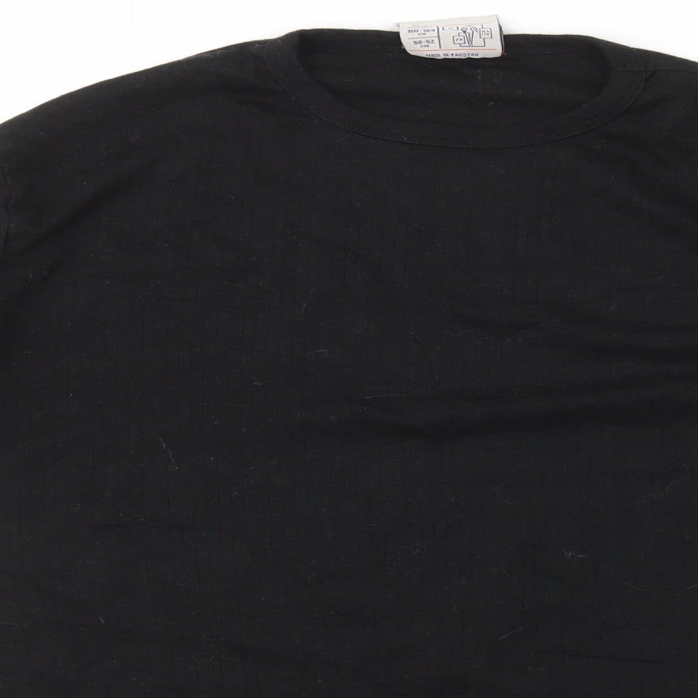 Portwest Womens Black Polyester Basic T-Shirt Size M Round Neck - Ribbed