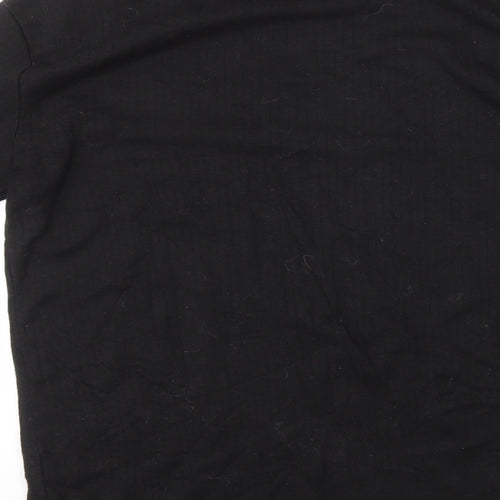 Portwest Womens Black Polyester Basic T-Shirt Size M Round Neck - Ribbed