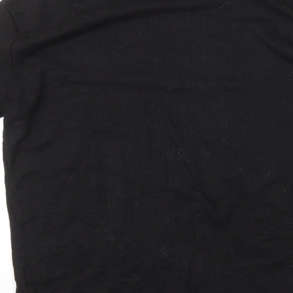Portwest Womens Black Polyester Basic T-Shirt Size M Round Neck - Ribbed