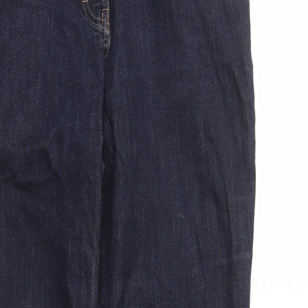 TU Womens Blue Viscose Skinny Jeans Size 14 L30 in Regular Zip