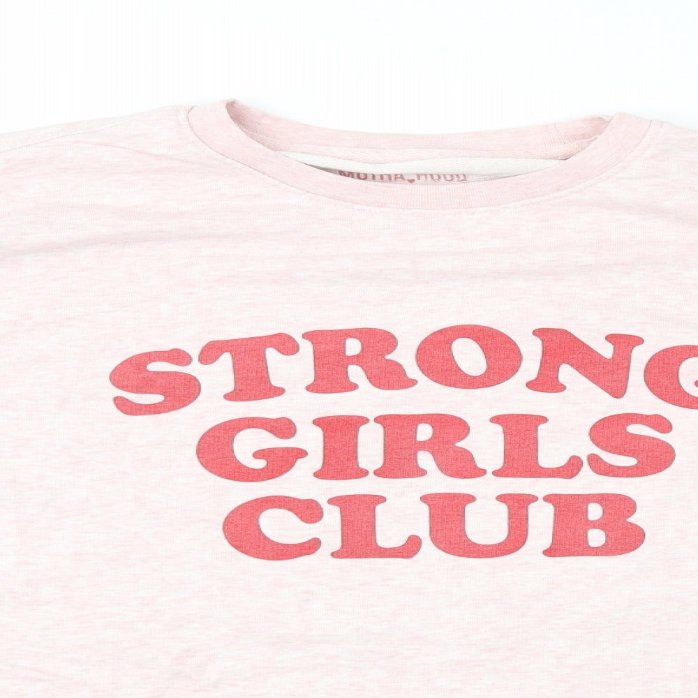 Stanley/Stella Womens Pink Cotton Pullover Sweatshirt Size L Pullover - Strong Girls Club