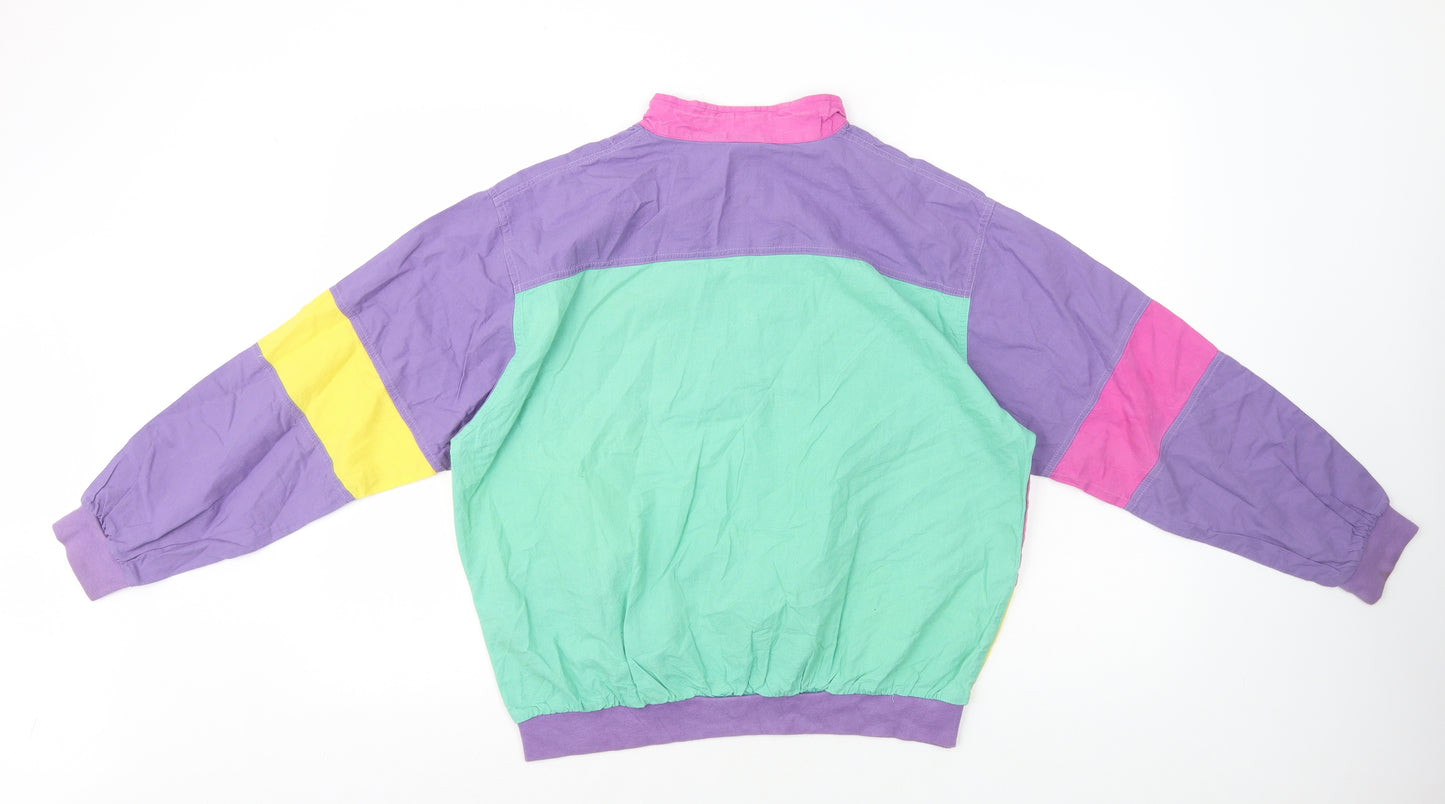 Sun LIfe Womens Multicoloured Windbreaker Jacket Size M Zip