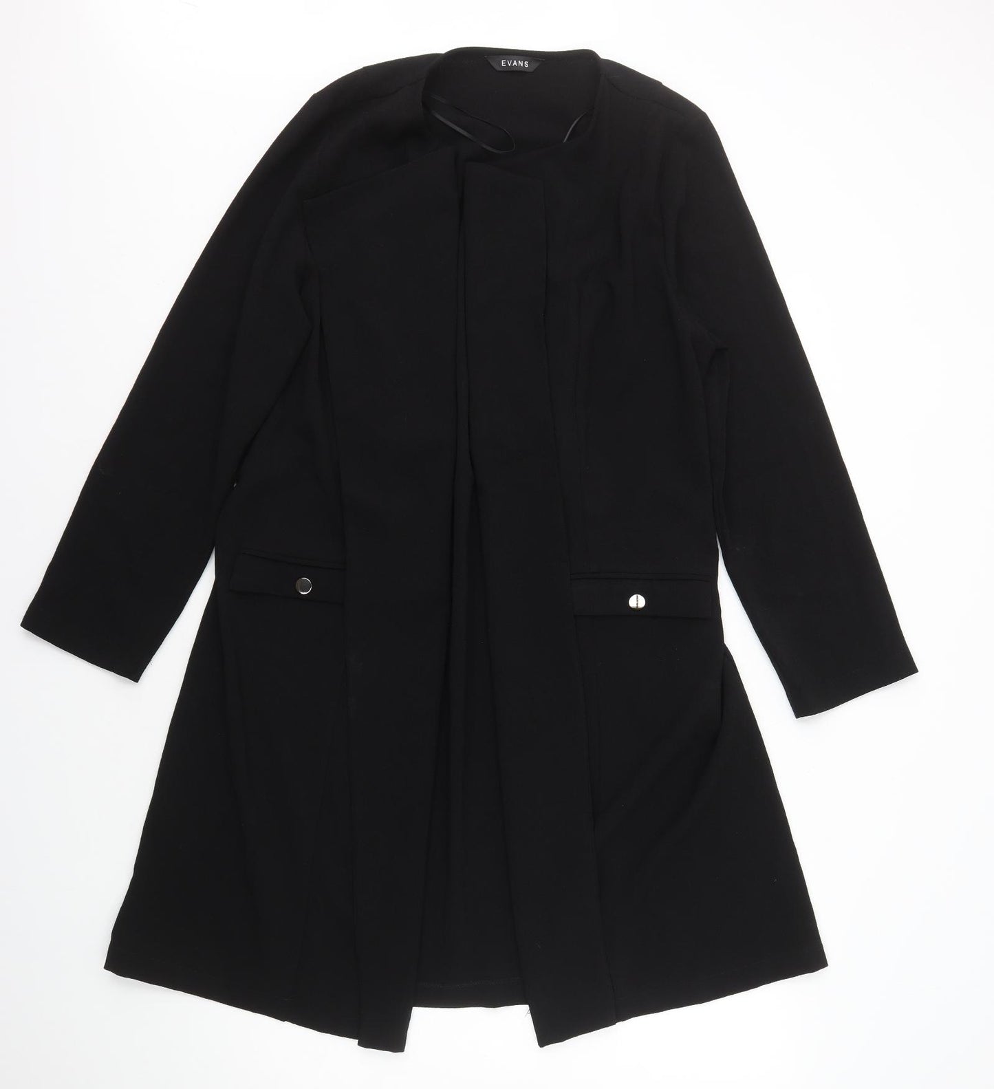 Evans Womens Black Jacket Size 16