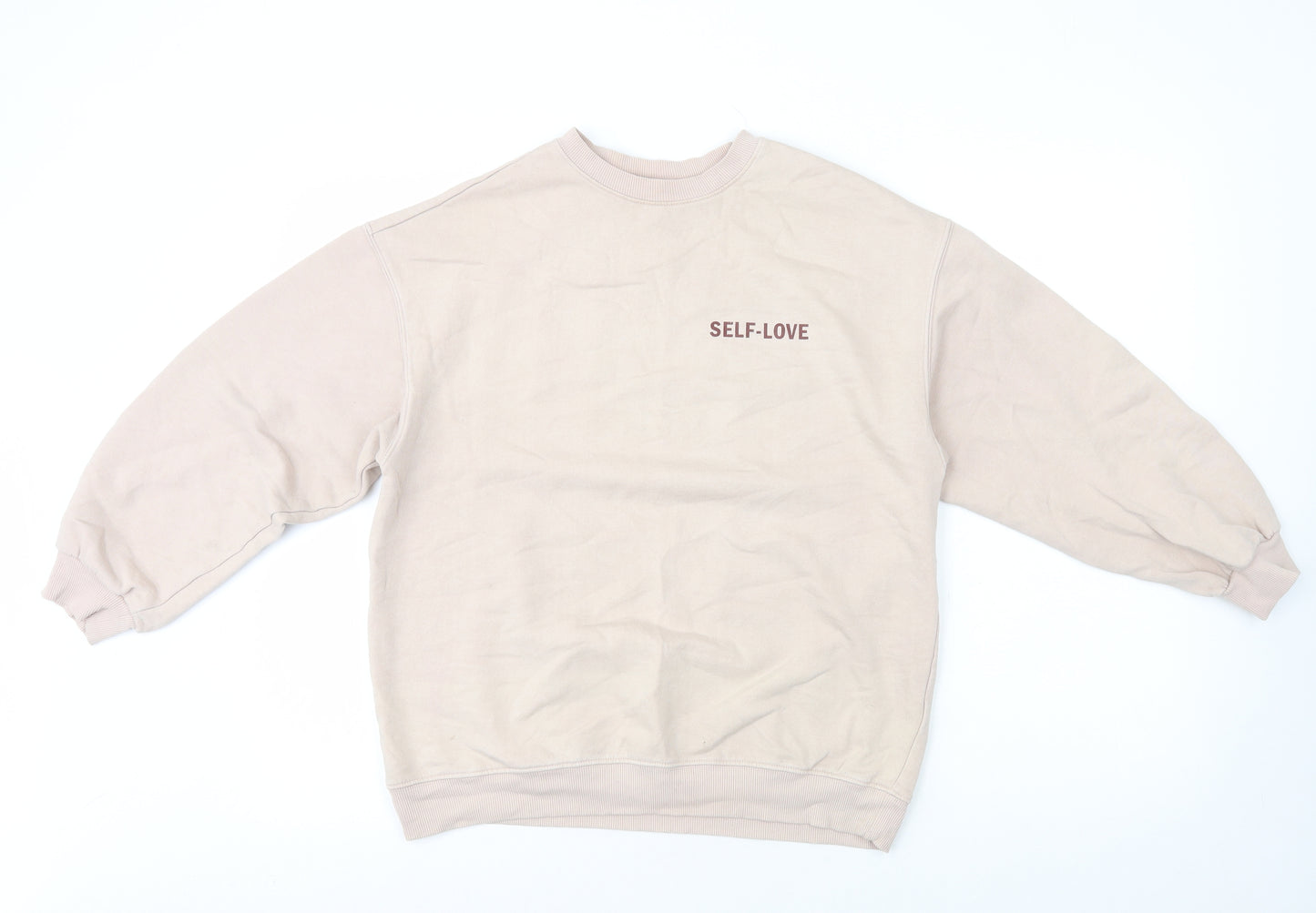 H&M Womens Pink Cotton Pullover Sweatshirt Size XS Pullover - Self Love