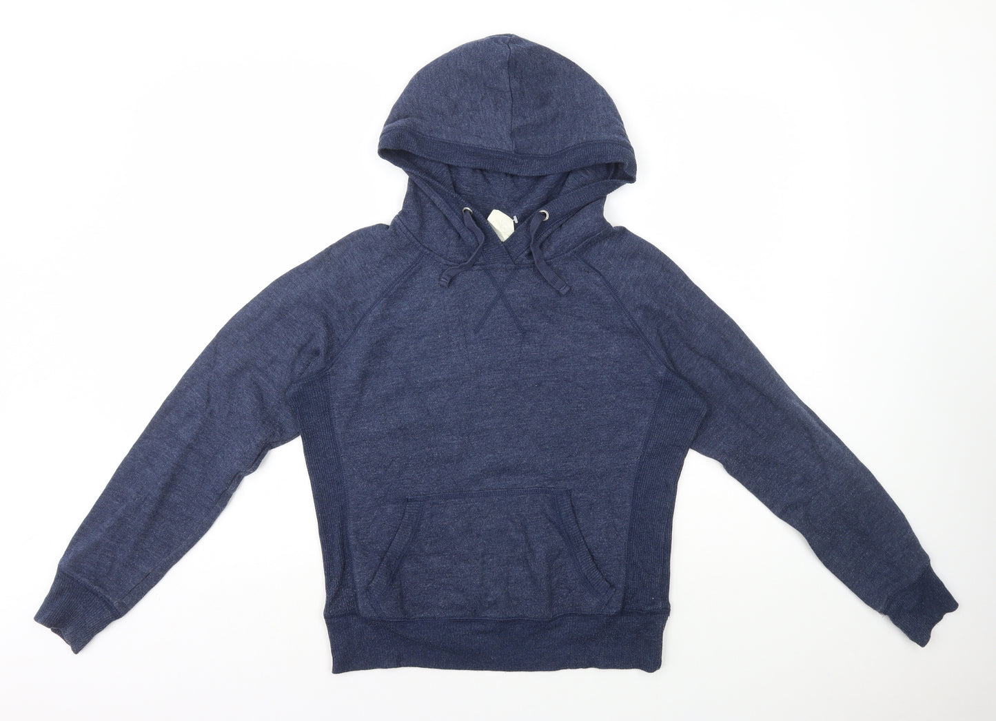 New Look Womens Blue Cotton Pullover Hoodie Size 12 Pullover