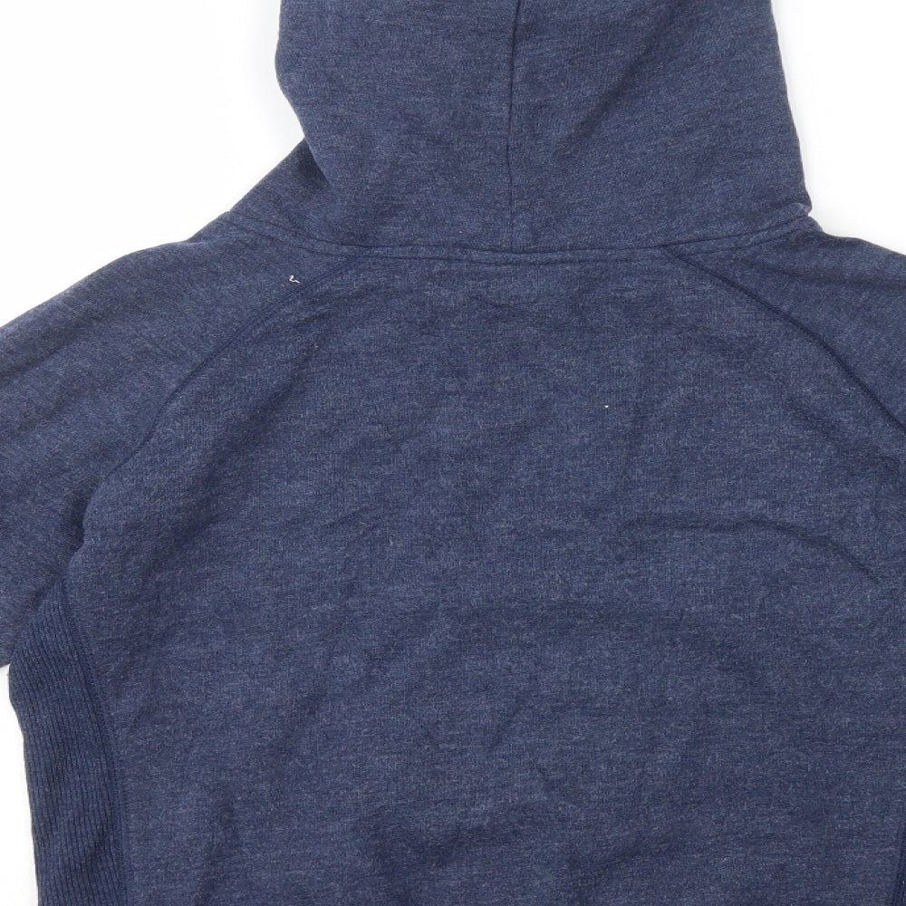 New Look Womens Blue Cotton Pullover Hoodie Size 12 Pullover
