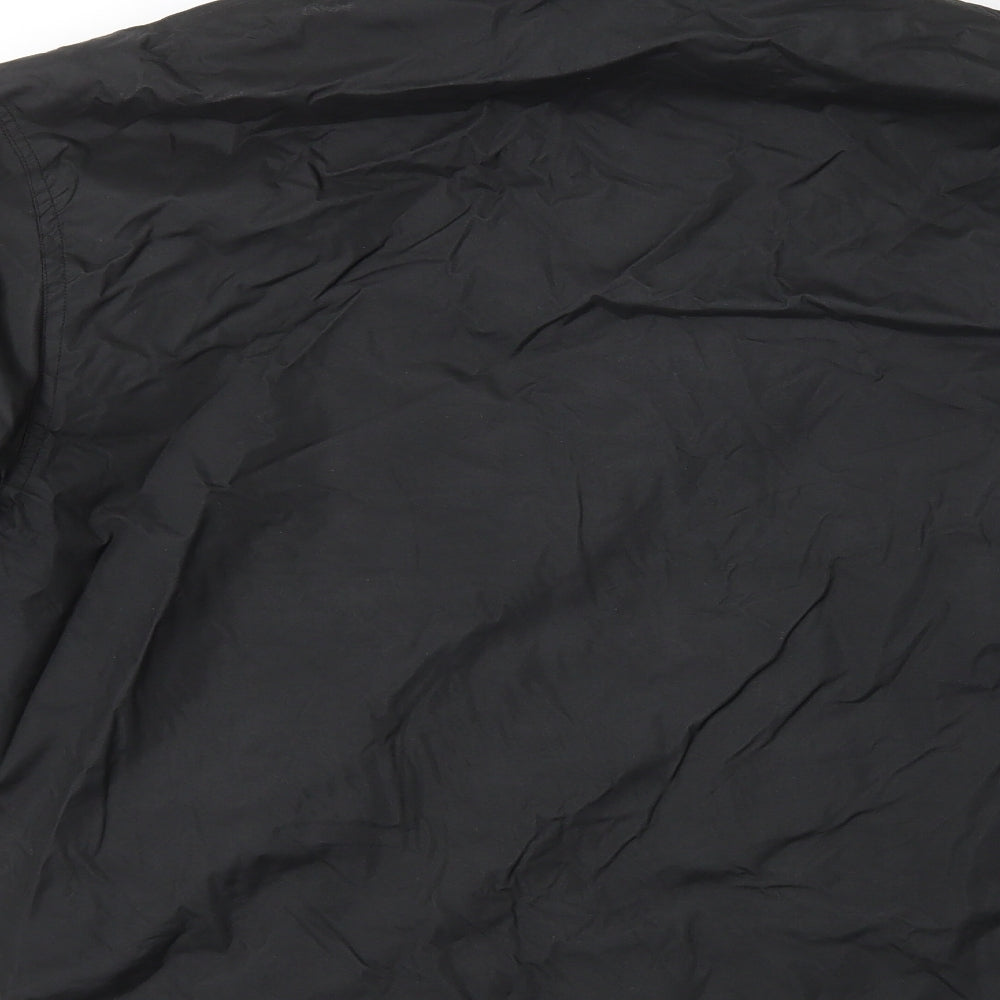 Altitude Mens Black Windbreaker Jacket Size S Zip