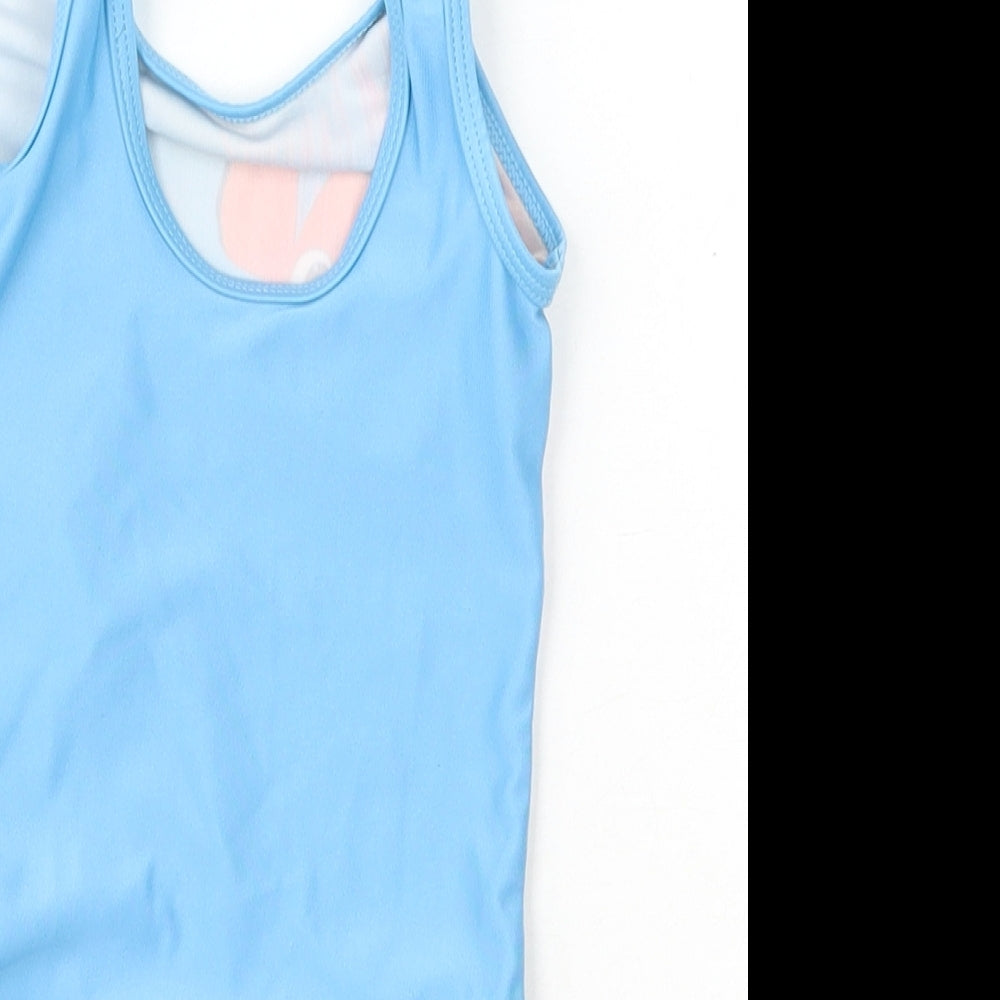 Avon Girls Blue Polyamide Basic Tank Size 4-5 Years Round Neck Pullover - Swimming Disney Finding Nemo