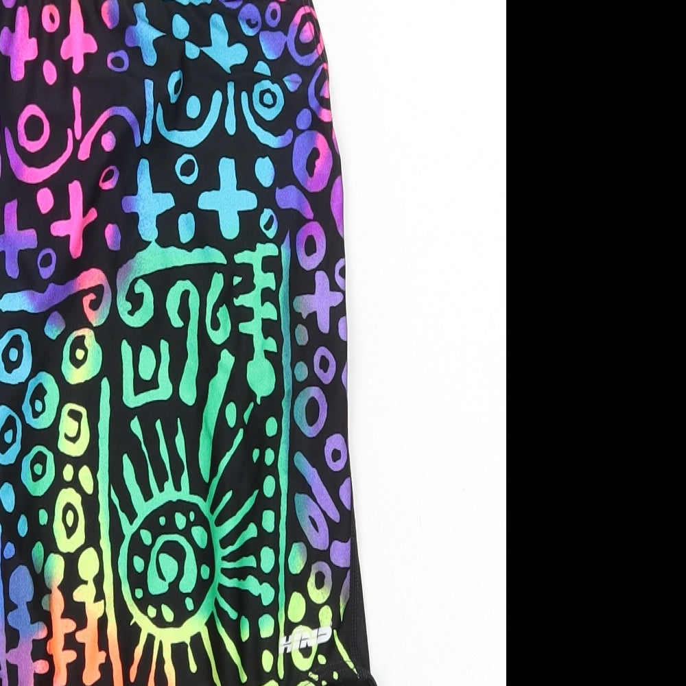 Hind Womens Multicoloured Geometric Polyamide One Piece Size 10