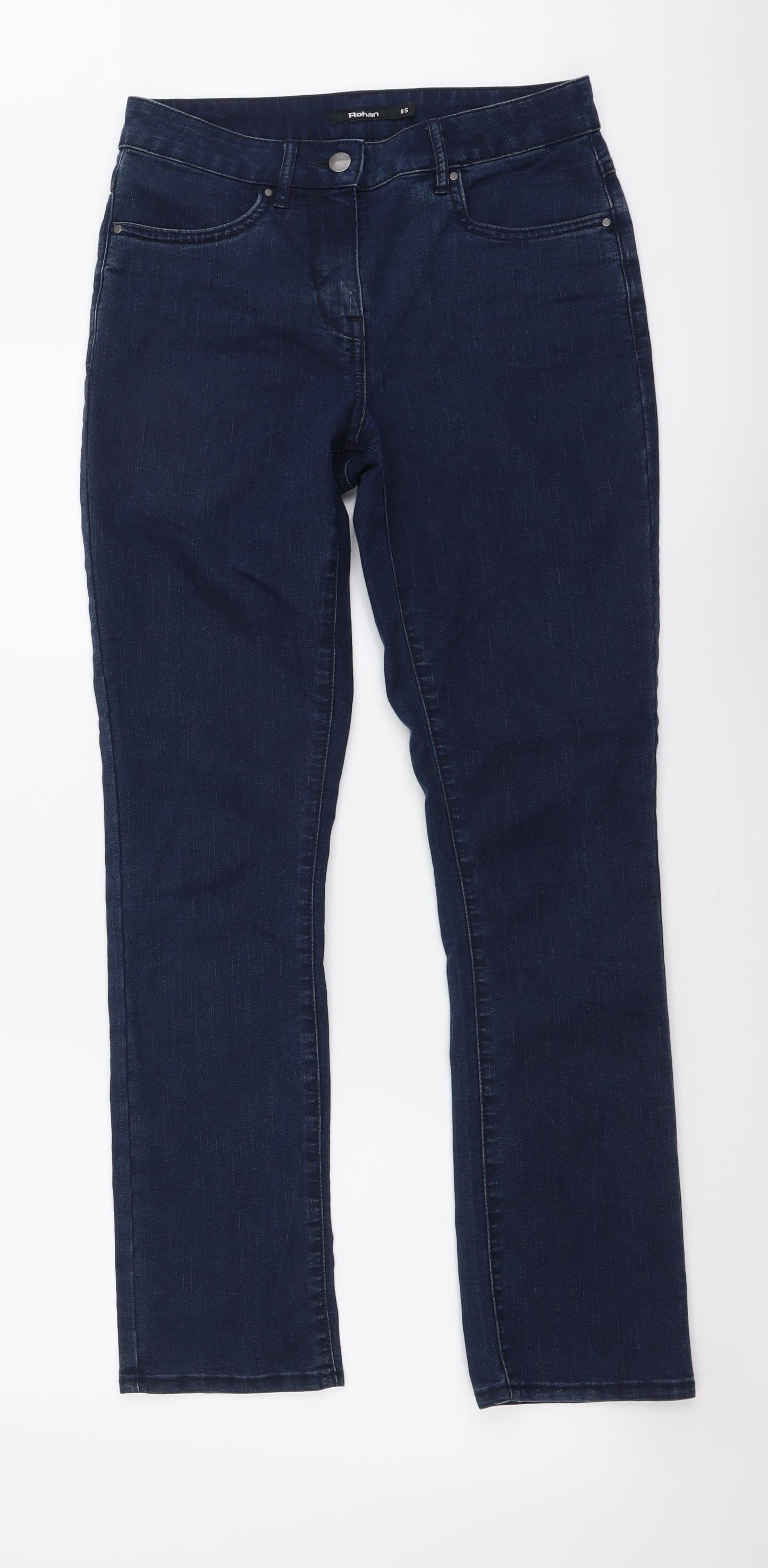 Rohan Womens Blue Cotton Skinny Jeans Size 8 L29 in Regular Button