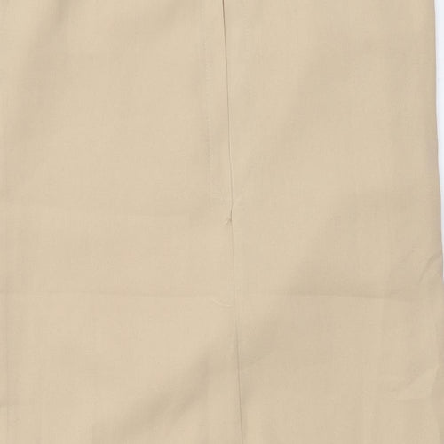Millows Womens Beige Polyester Tank Dress Size 10 Round Neck Pullover