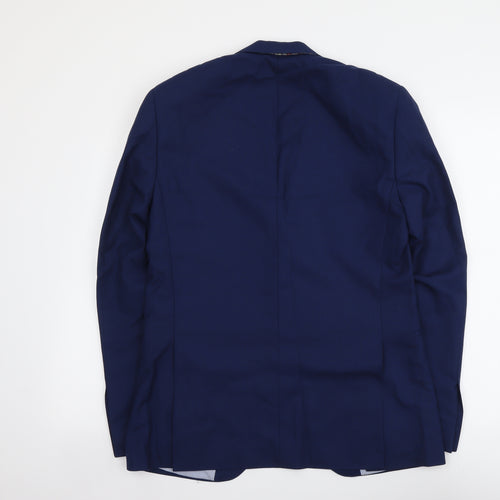 Remus Umo Mens Blue Wool Jacket Suit Jacket Size M