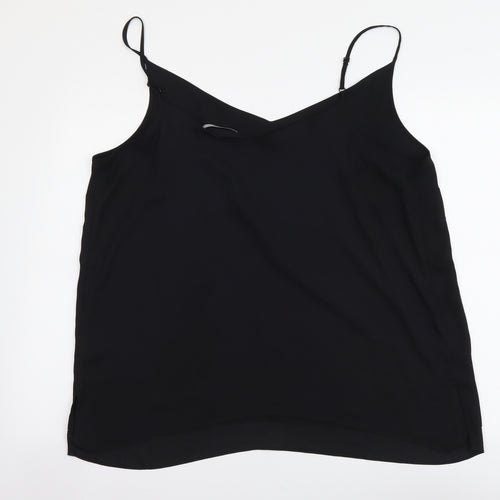 George Womens Black Polyester Camisole T-Shirt Size 20 V-Neck