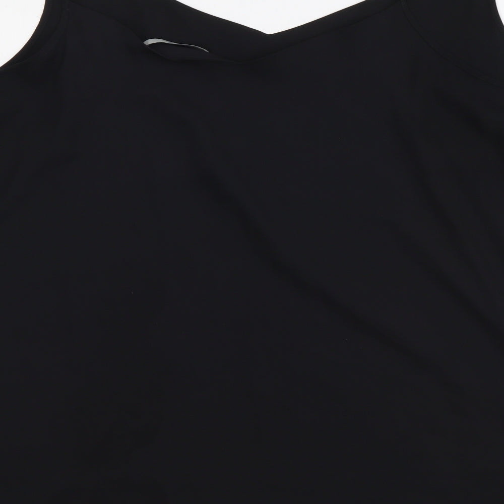 George Womens Black Polyester Camisole T-Shirt Size 20 V-Neck