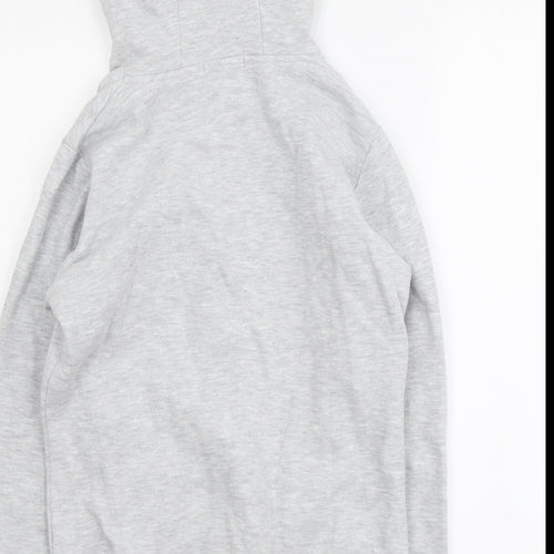 Primark Boys Grey Cotton Full Zip Hoodie Size 11-12 Years Zip