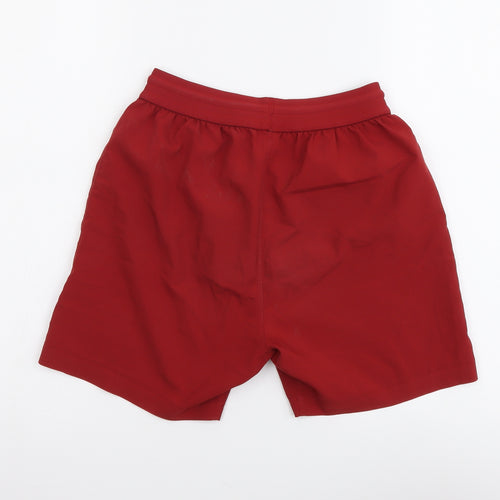 New Balance Boys Red Polyester Sweat Shorts Size 7-8 Years Regular Drawstring - Liverpool FC