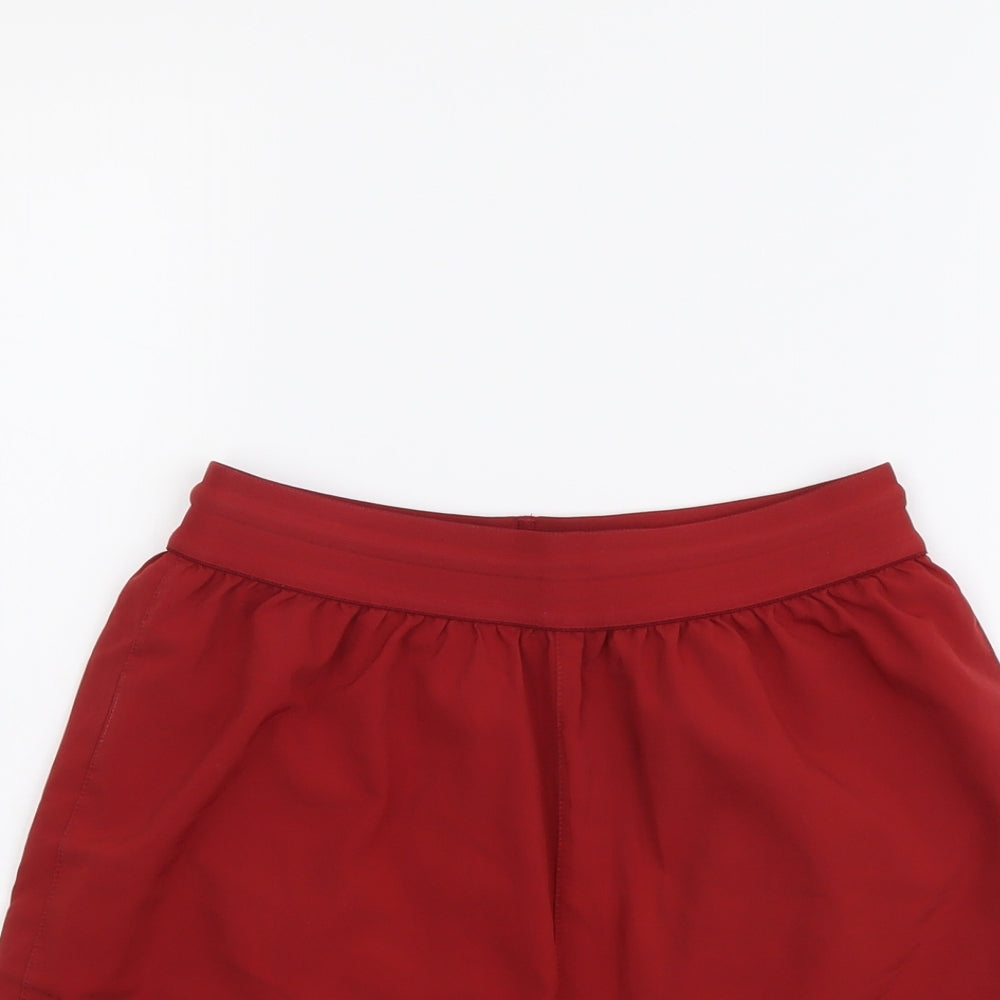 New Balance Boys Red Polyester Sweat Shorts Size 7-8 Years Regular Drawstring - Liverpool FC