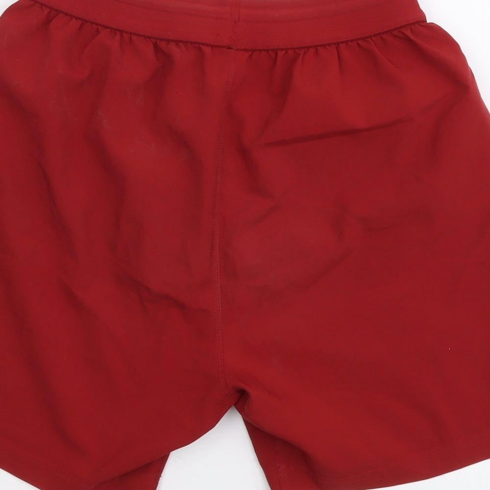 New Balance Boys Red Polyester Sweat Shorts Size 7-8 Years Regular Drawstring - Liverpool FC