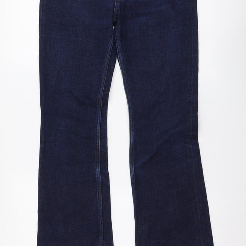 Acne Studios Womens Blue Cotton Bootcut Jeans Size 29 in L32 in Regular Button