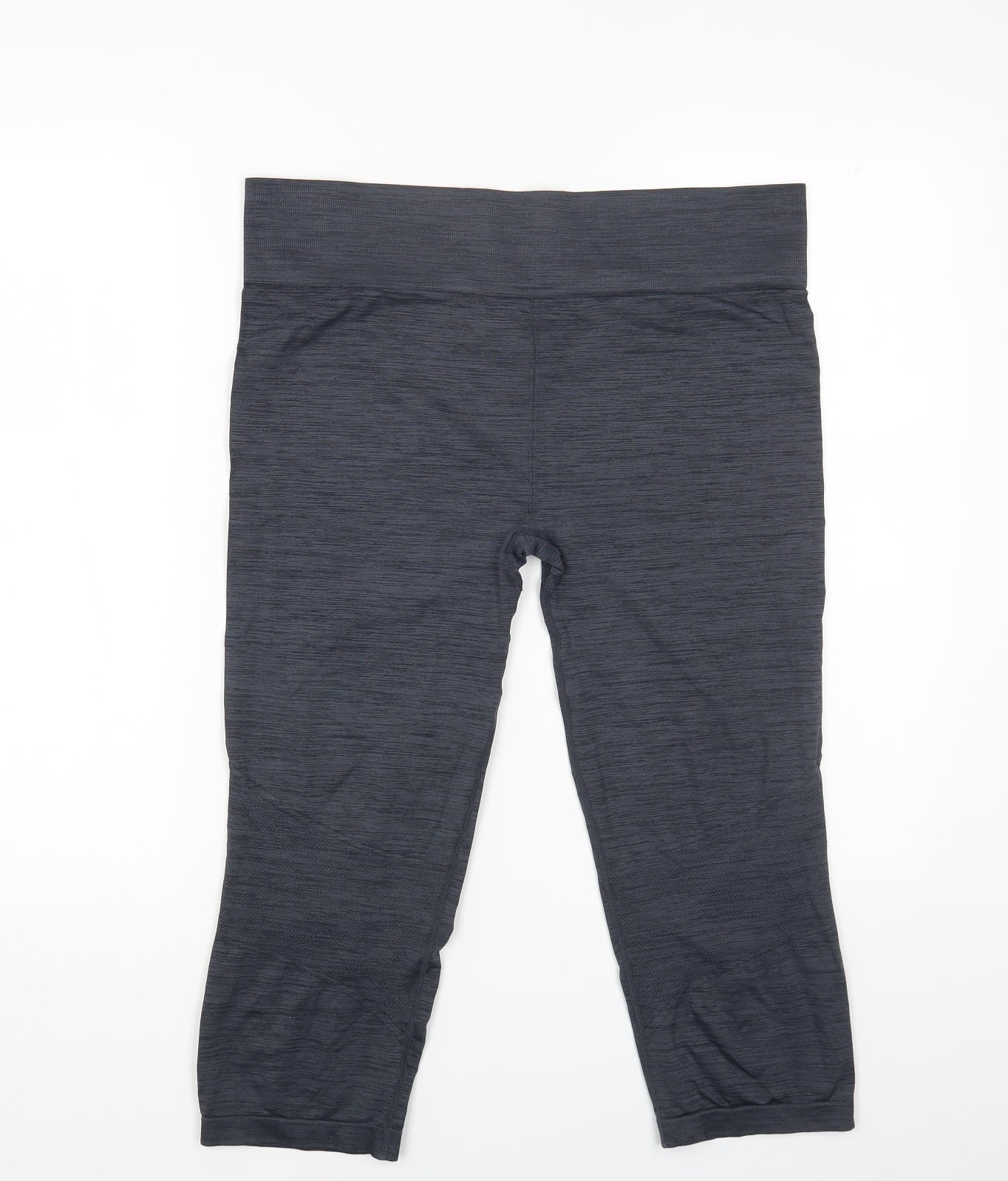 USA Pro Womens Grey Nylon Cropped Leggings Size 16 L20 in