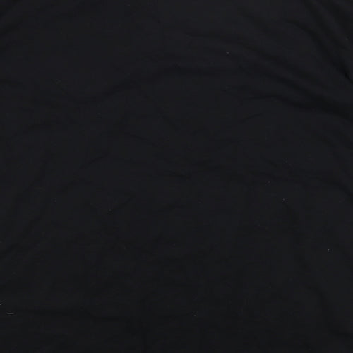 George Womens Black Round Neck Cotton Pullover Jumper Size 12