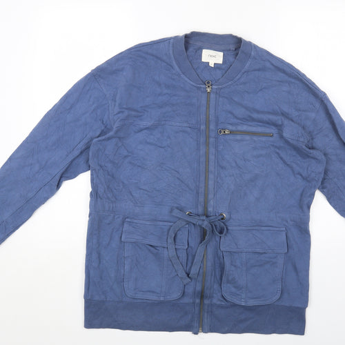NEXT Womens Blue Jacket Coatigan Size 16 Zip