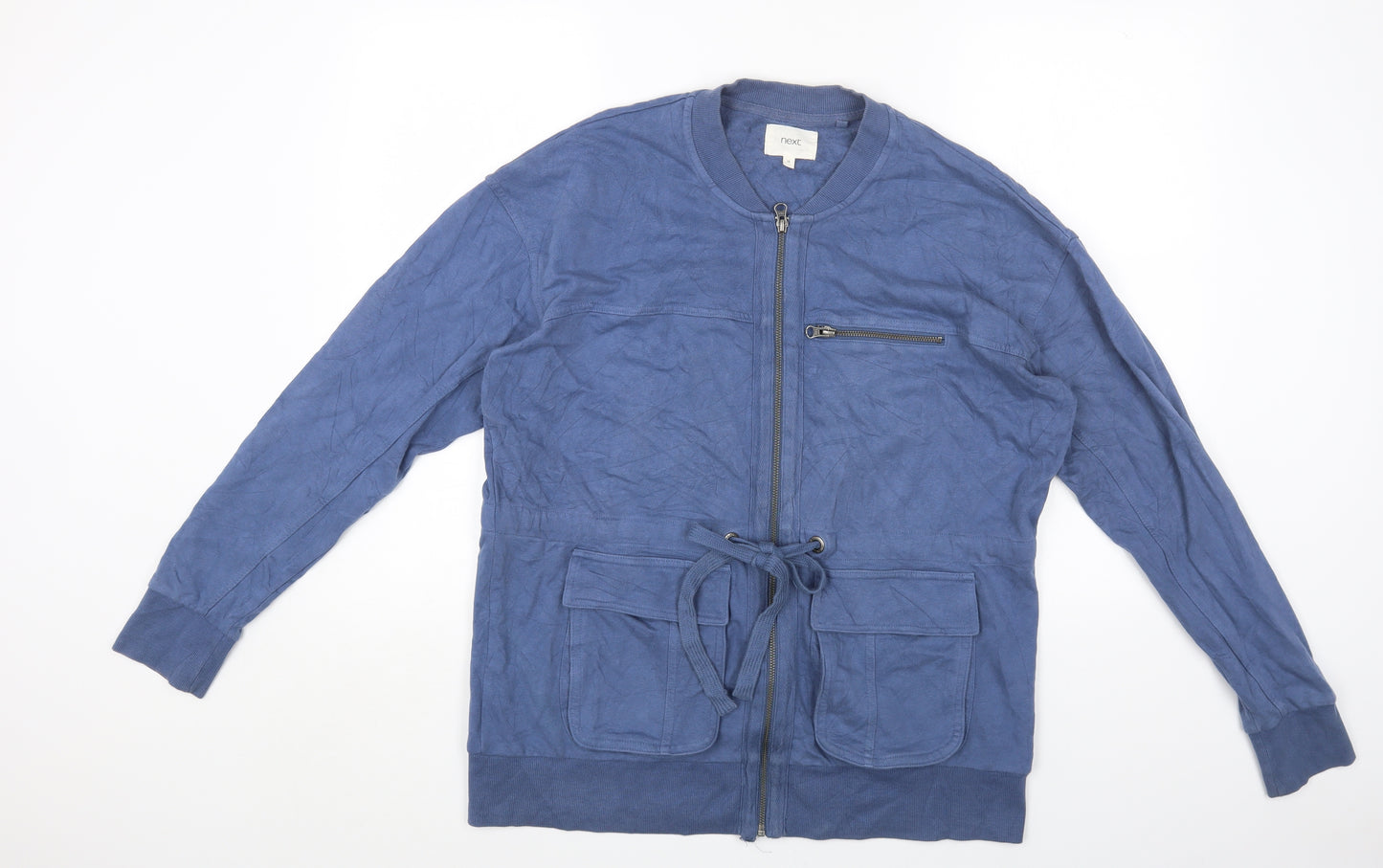 NEXT Womens Blue Jacket Coatigan Size 16 Zip