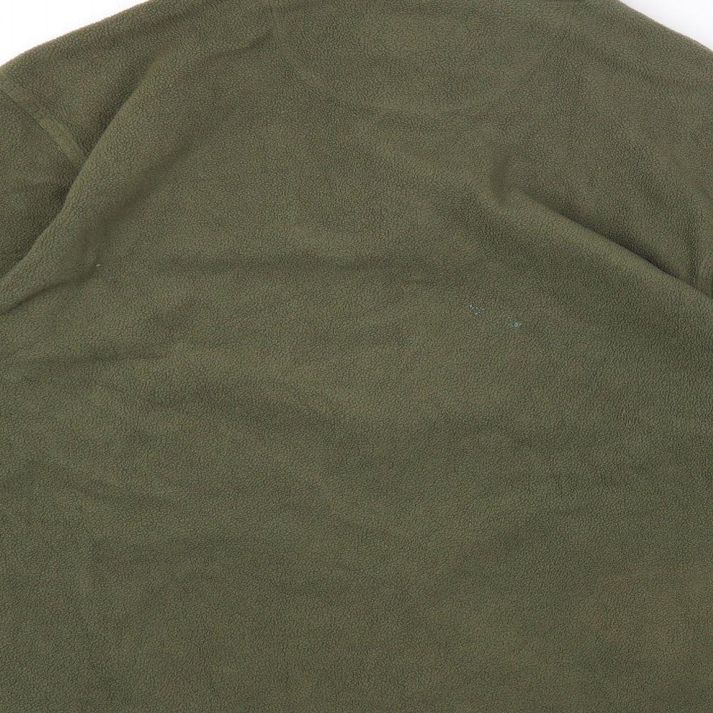 Regatta Mens Green High Neck Polyester Full Zip Jumper Size L