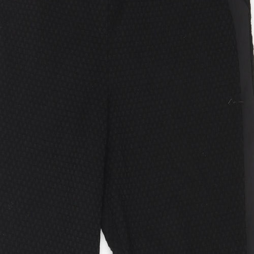 NEXT Womens Black Polyester Jogger Trousers Size 10 L28 in Regular