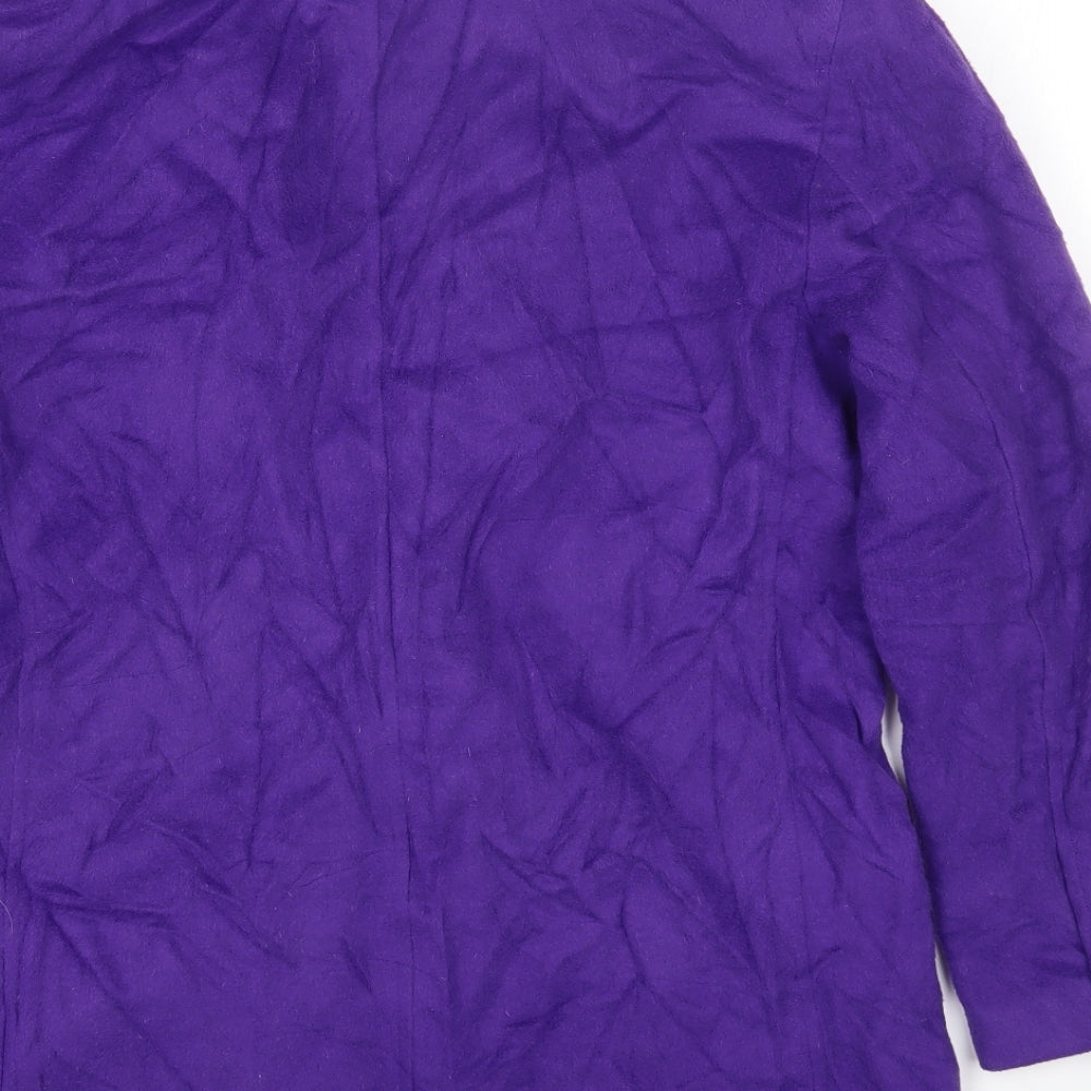 Lizwear Womens Purple Jacket Blazer Size 6 Button