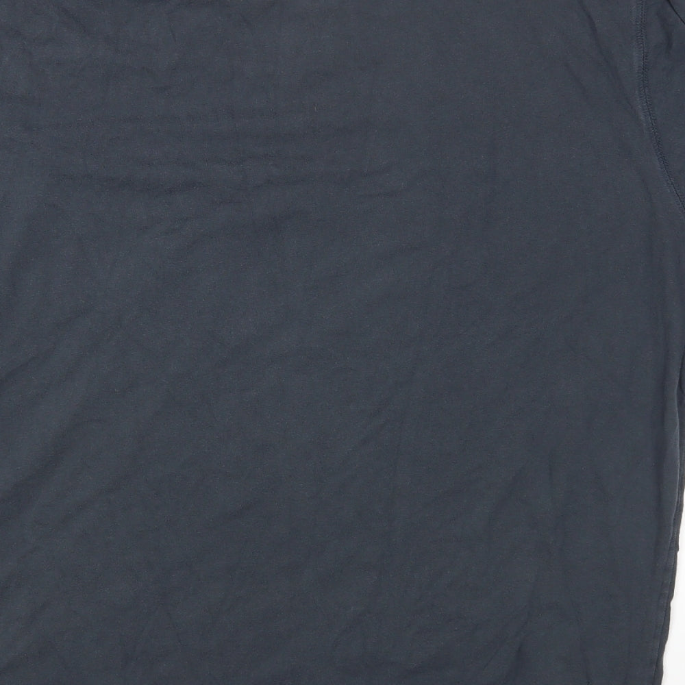 Animal Mens Grey Cotton T-Shirt Size XL Round Neck