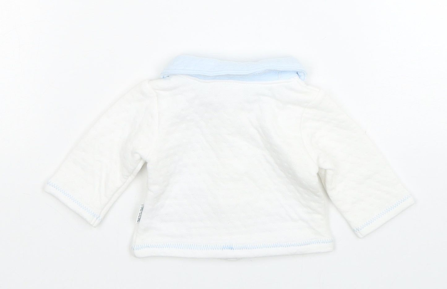 Watch Me Grow Girls White Polyester Cardigan Jumper Size 0-3 Months Button - Bunny Rabbit