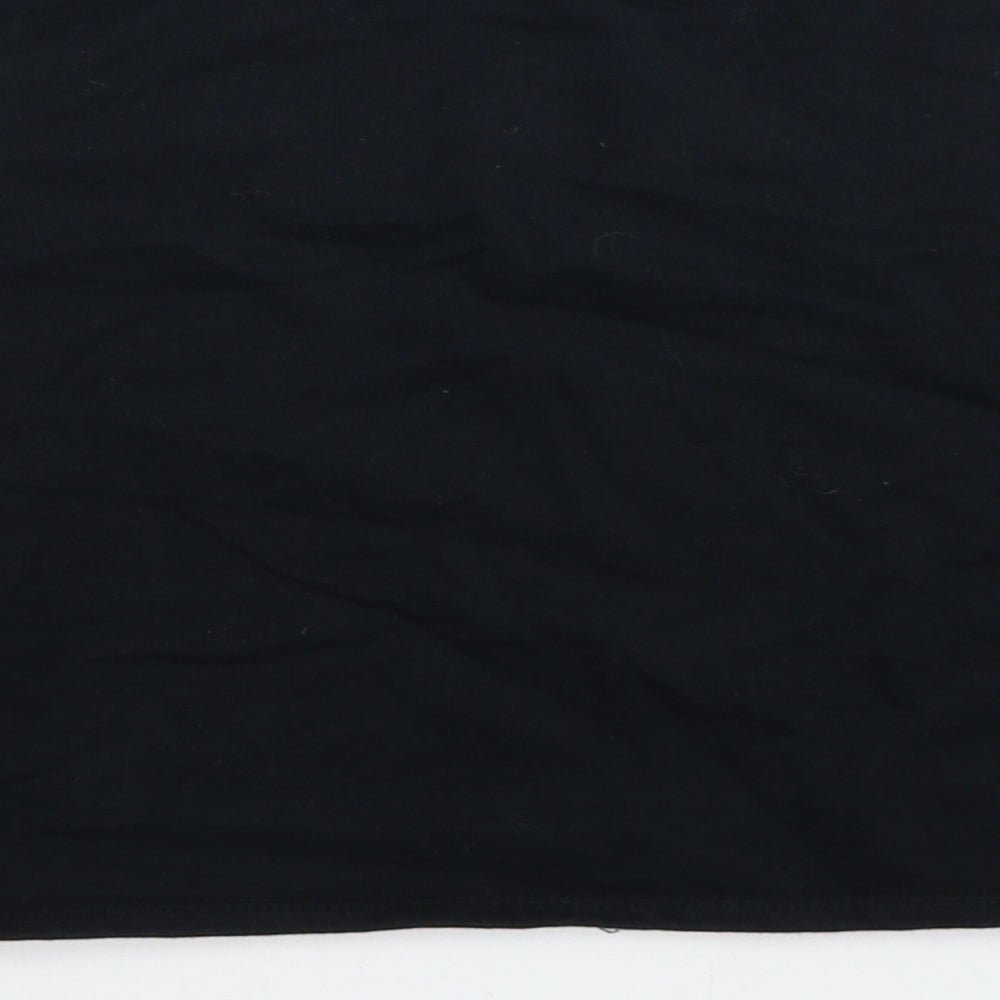 Home Alone Girls Black Cotton Pullover Sweatshirt Size 10-11 Years Pullover - Cropped