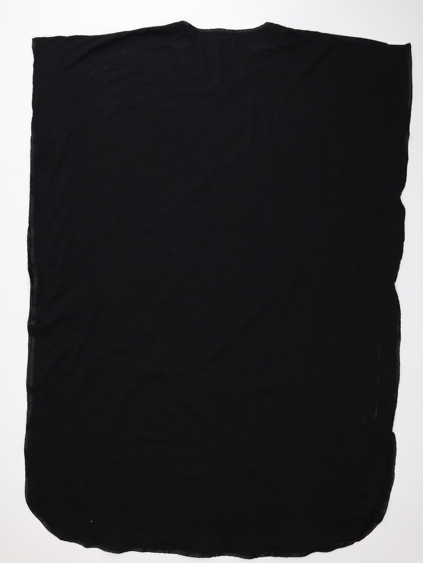 La Marquise Womens Black Polyester Maxi One Size V-Neck Pullover - Roses