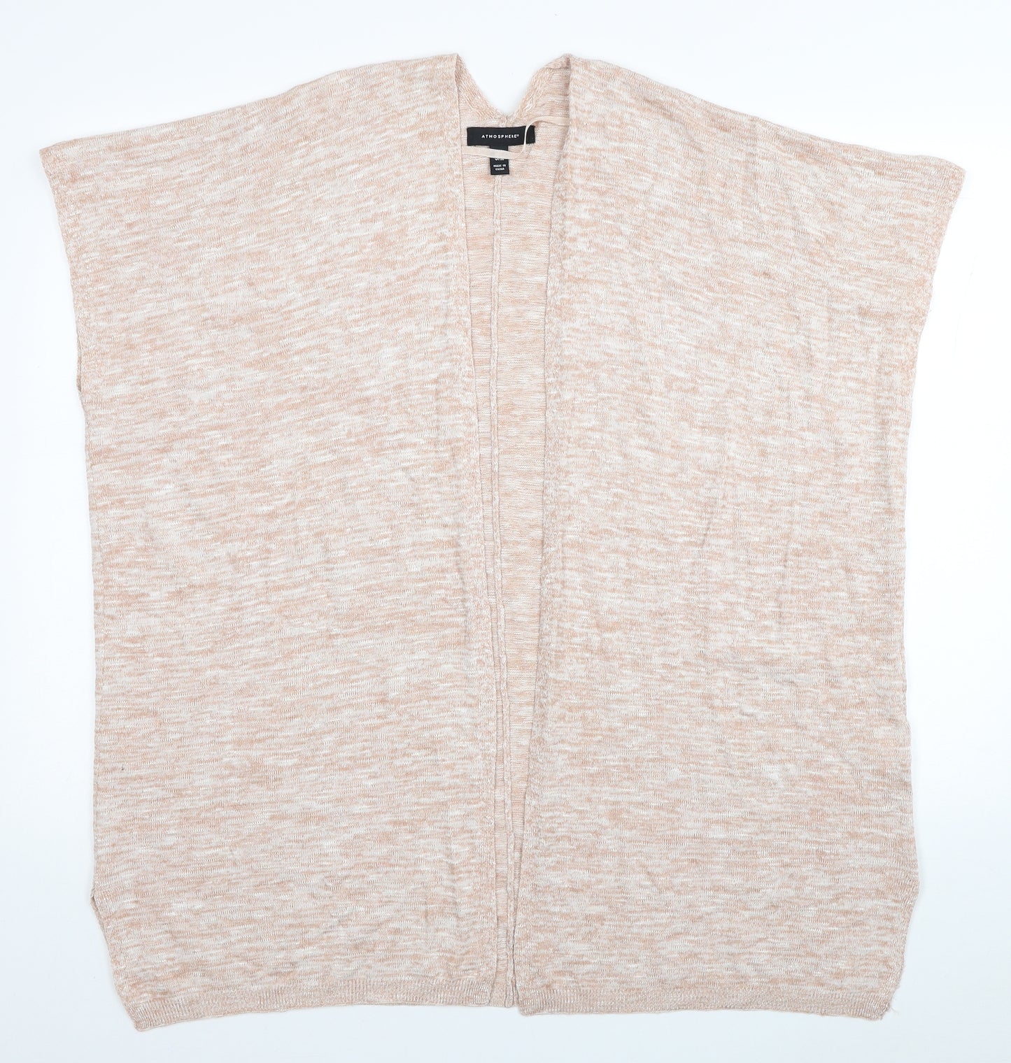 Atmosphere Womens Beige V-Neck Viscose Cardigan Jumper Size S