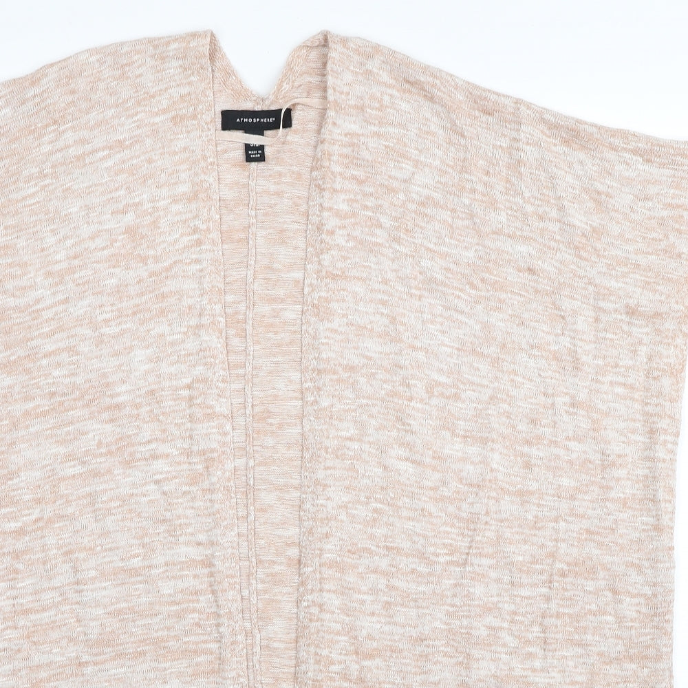 Atmosphere Womens Beige V-Neck Viscose Cardigan Jumper Size S