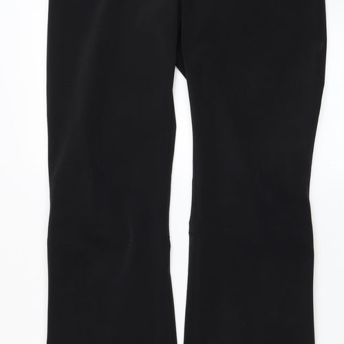 Ambiente Womens Black Polyester Trousers Size 10 L31 in Regular Zip