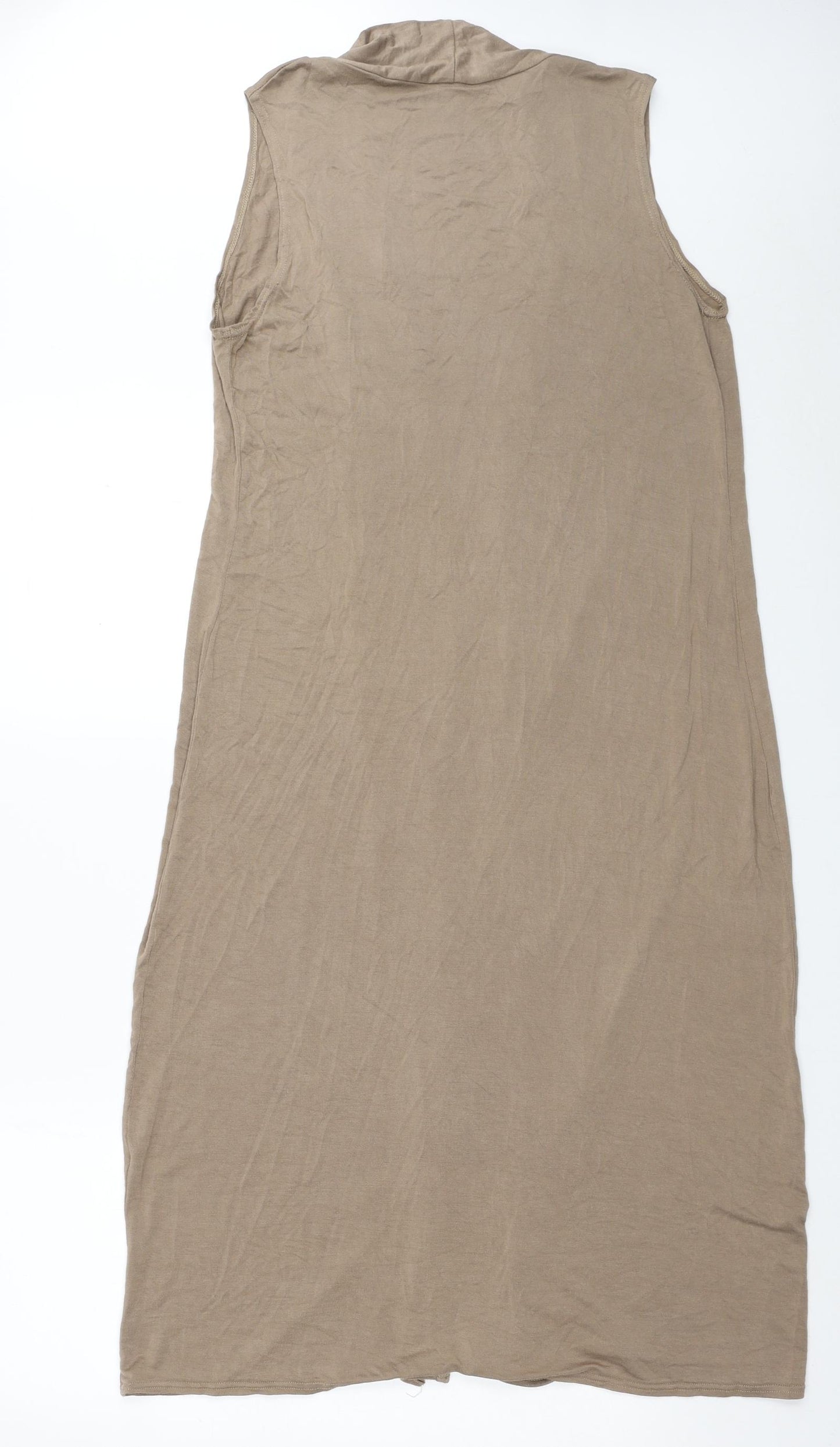 Preworn Womens Brown Viscose Kimono Tank One Size V-Neck