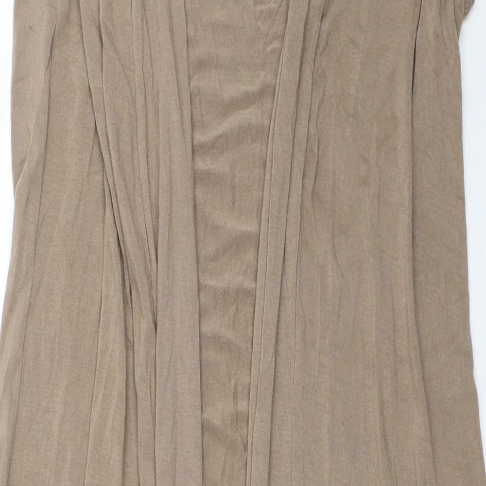 Preworn Womens Brown Viscose Kimono Tank One Size V-Neck