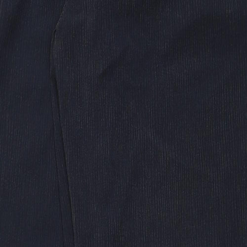 Topshop Womens Black Lyocell Capri Trousers Size 12 L20 in Regular Zip