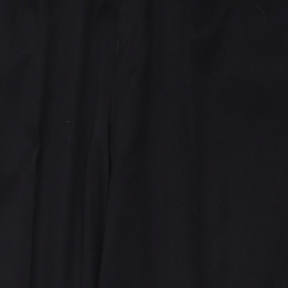 Matalan Mens Black Polyester Trousers Size 40 in L29 in Regular Zip