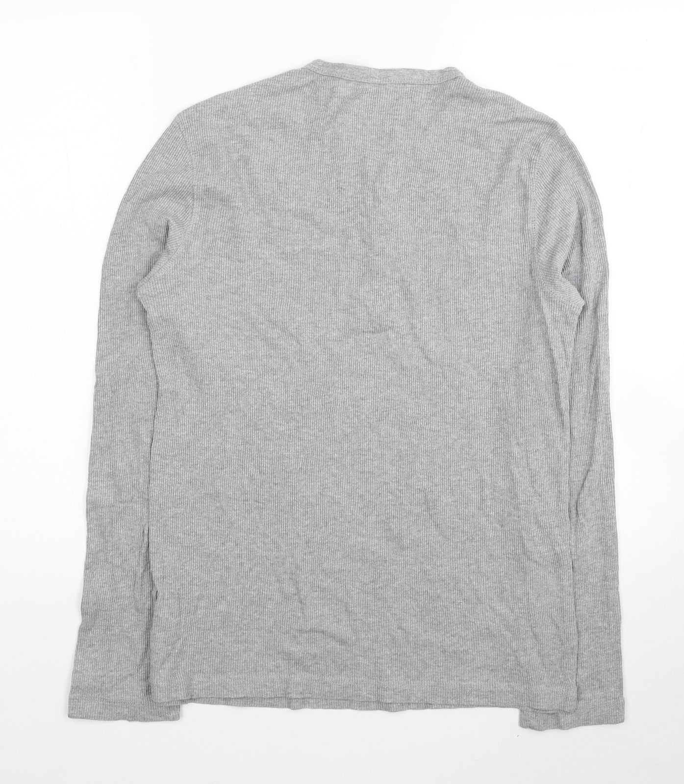 Burton Mens Grey Cotton T-Shirt Size M V-Neck