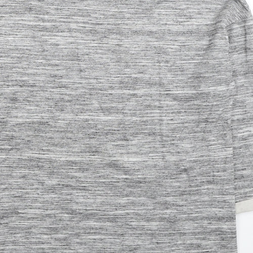 River Island Womens Grey Cotton Basic T-Shirt Size 8 Scoop Neck - Make Good Things Happen.
