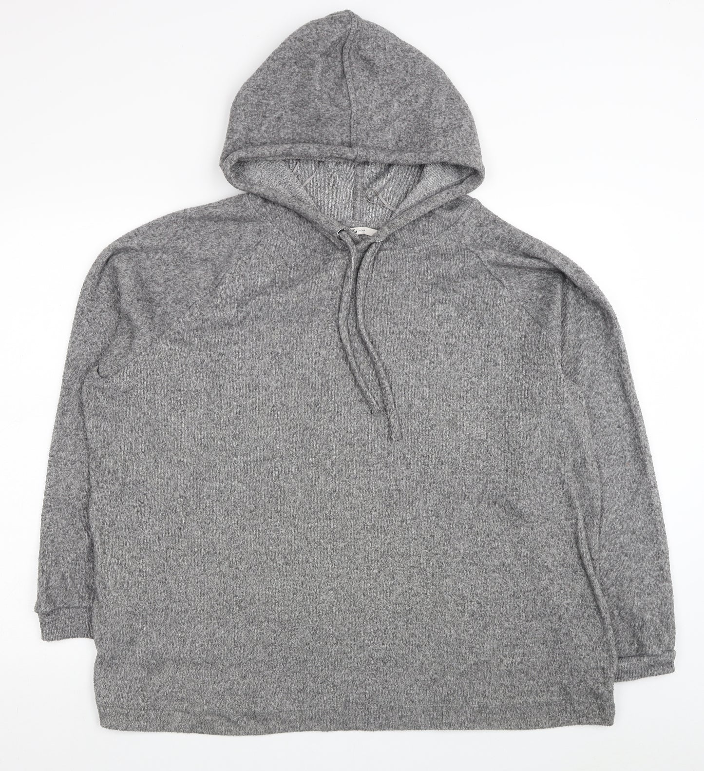 TU Womens Grey Polyester Pullover Hoodie Size 24 Pullover