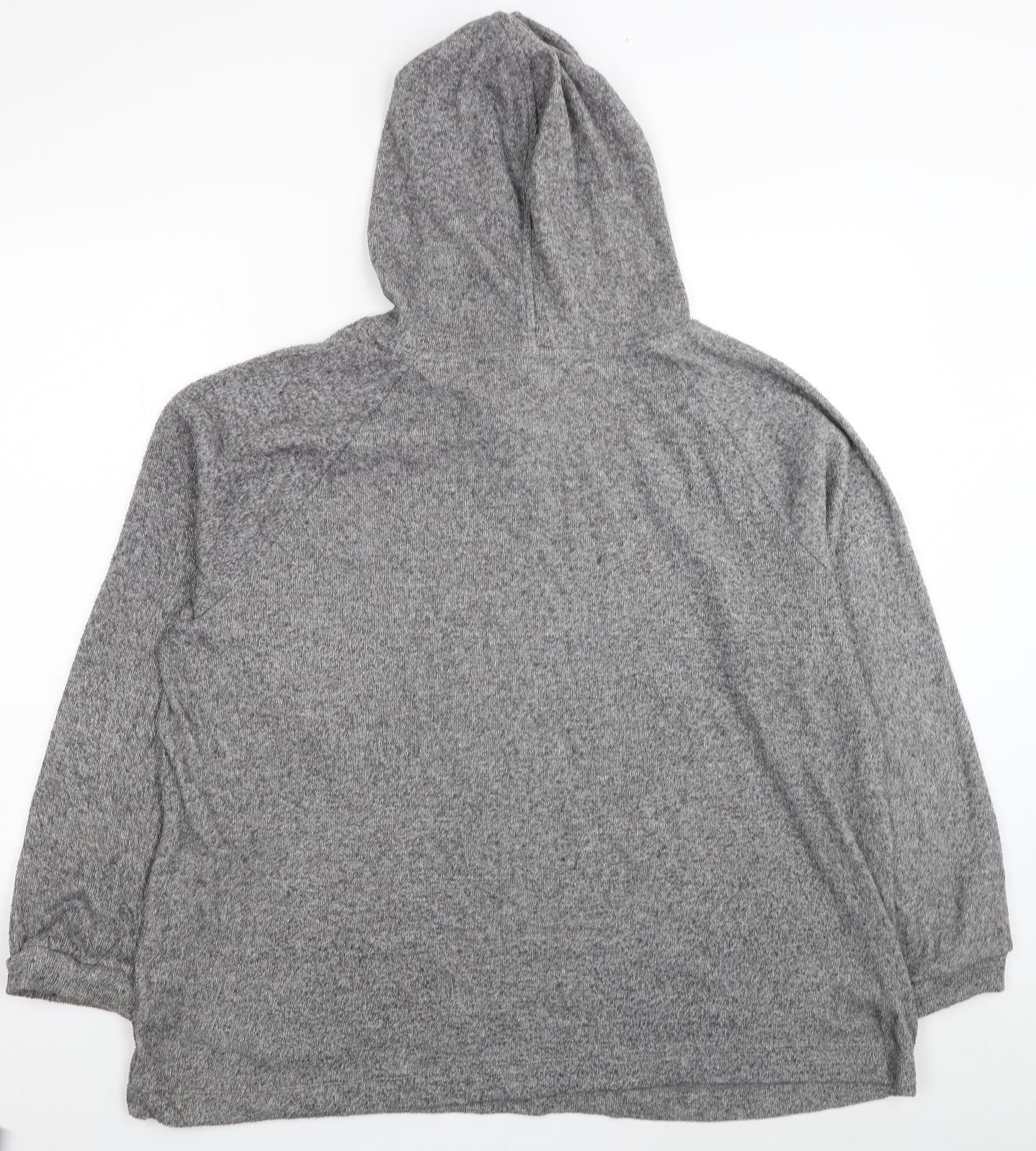 TU Womens Grey Polyester Pullover Hoodie Size 24 Pullover