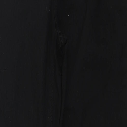 Denim & Co. Womens Black Polyester Skinny Jeans Size 14 L26 in Regular Zip