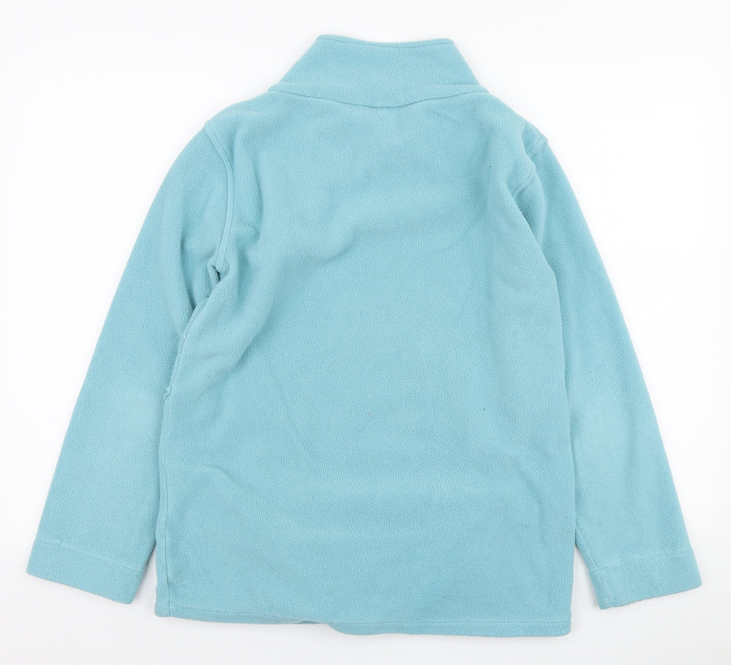 Animal Womens Blue Polyester Pullover Sweatshirt Size 16 Pullover - Embroidered Flowers
