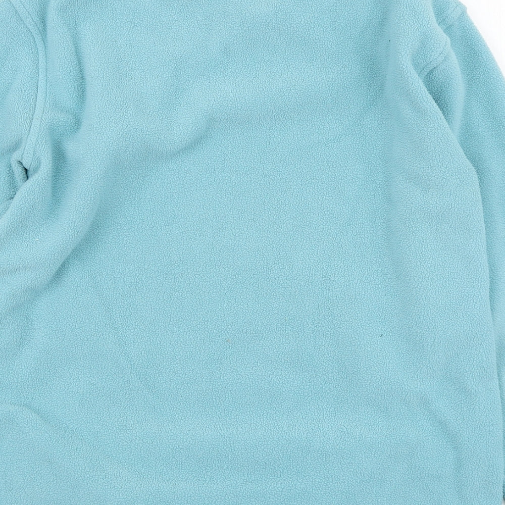 Animal Womens Blue Polyester Pullover Sweatshirt Size 16 Pullover - Embroidered Flowers